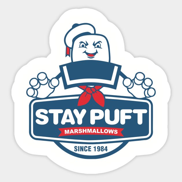 Stay Puft Marshmallows Fan Label Sticker by Vault Emporium